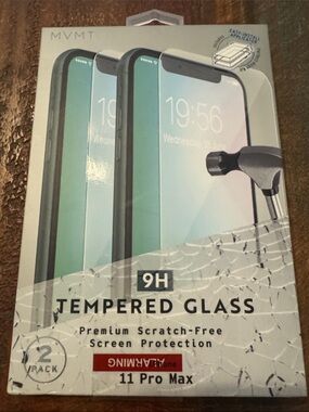 MVMT Black Edge Tempered Glass Screen Protectors for iPhone 11 Pro Max (2-Pack)
